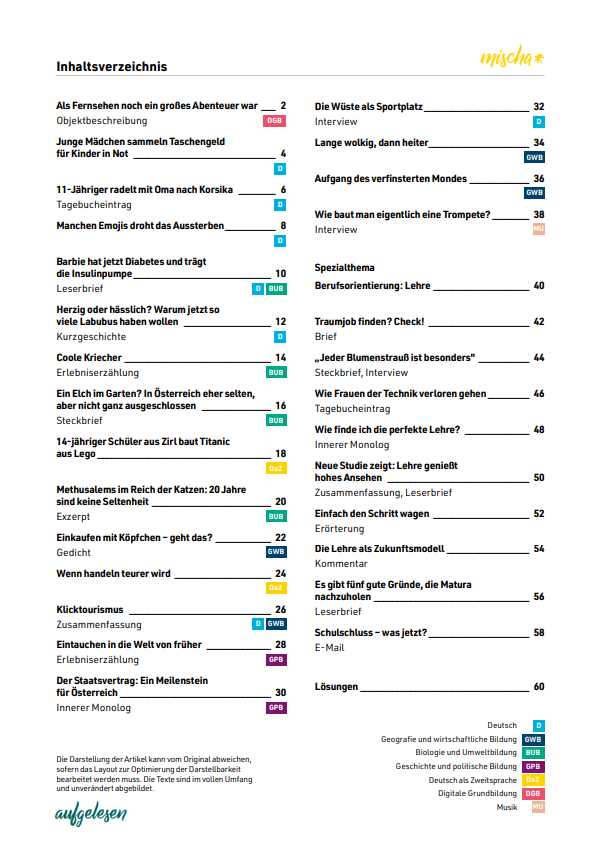 aufgelesen WS 2025/26 eins