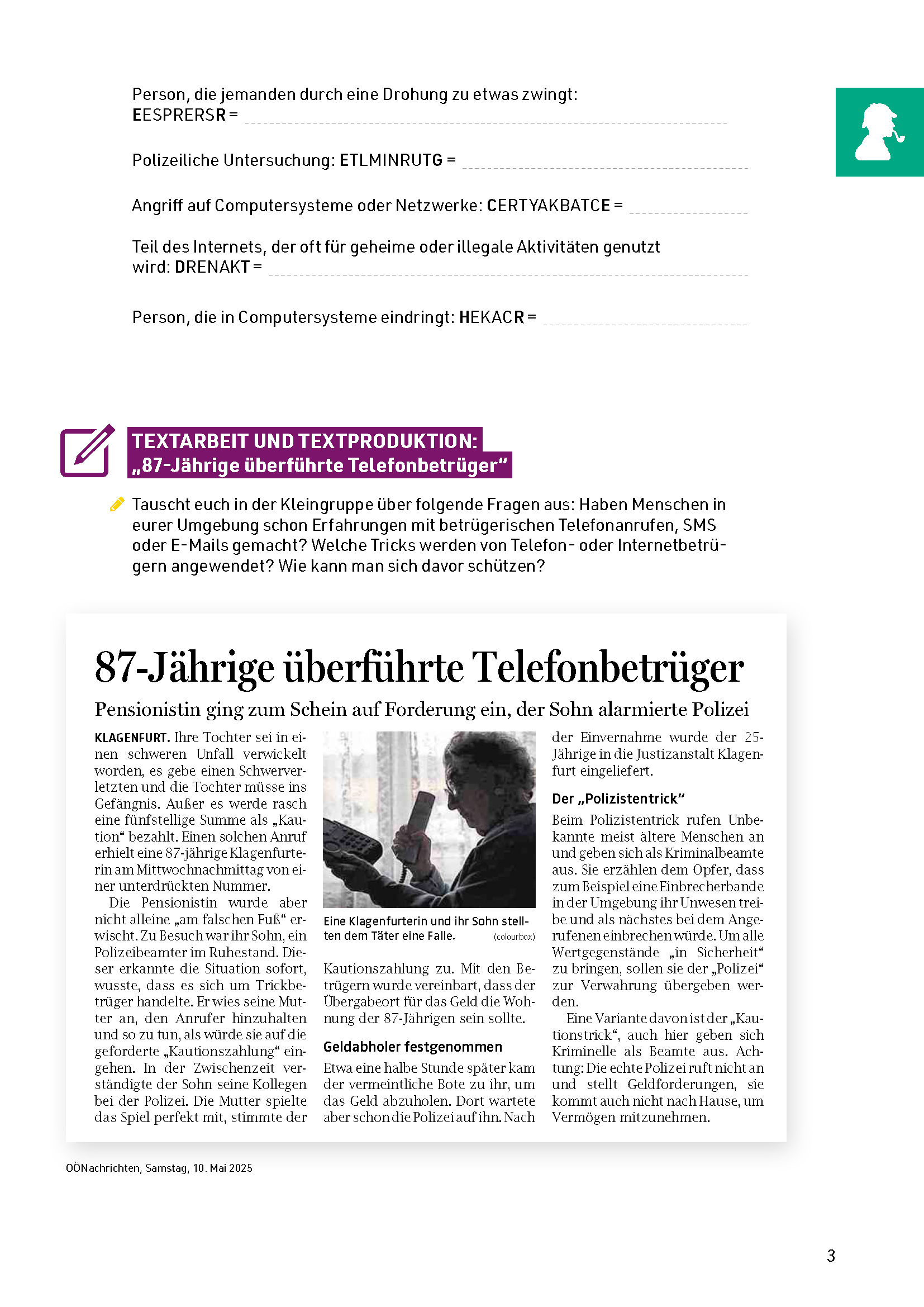 Textsortentraining II