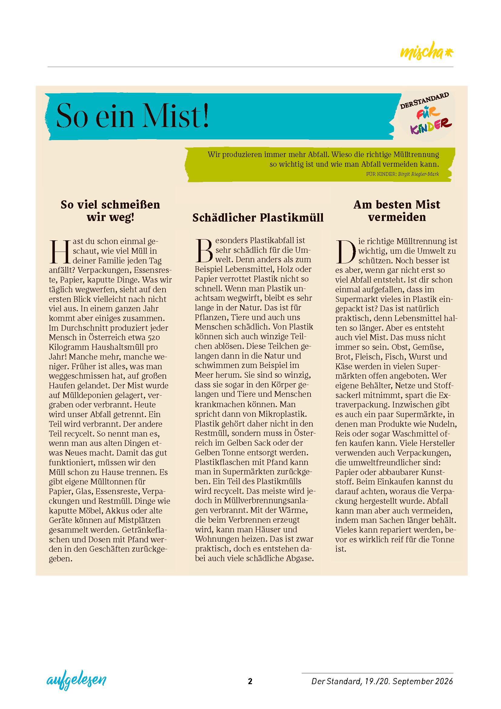 aufgelesen WS 2026/27 eins 