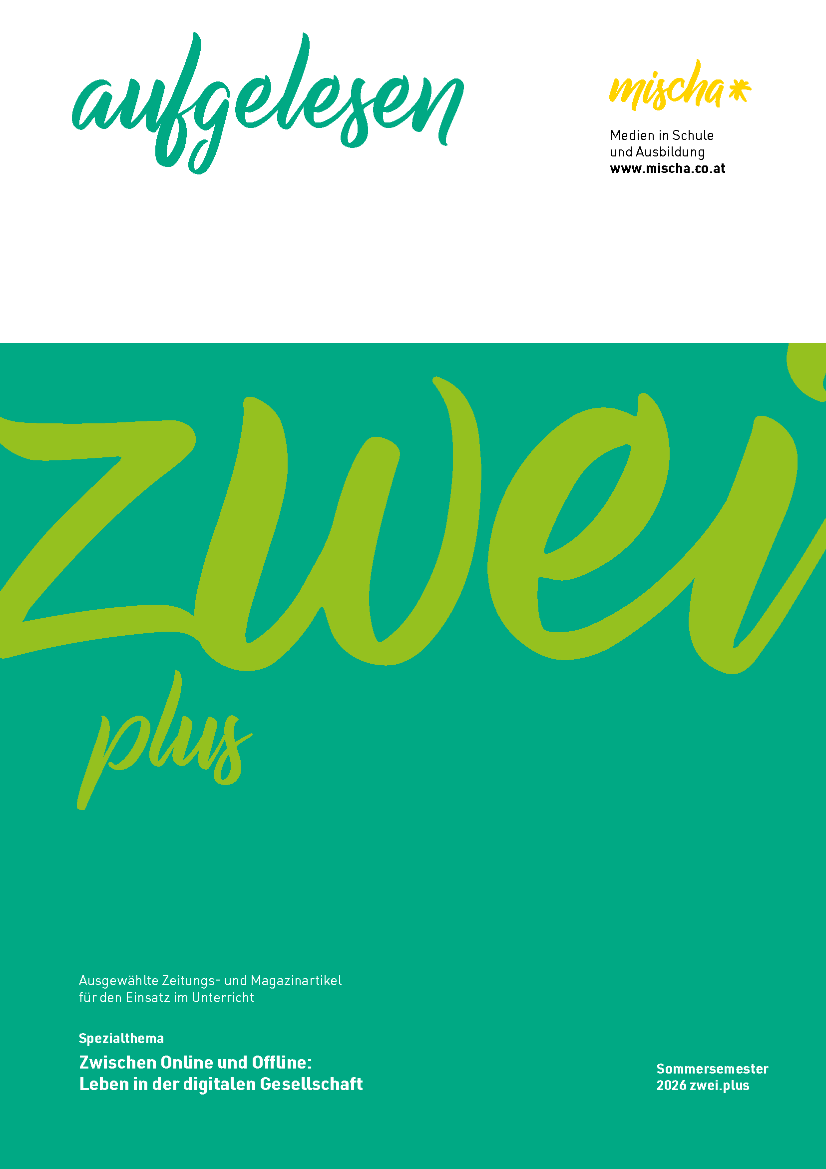 aufgelesen.plus SS 2026 zwei